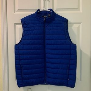 EUC- Mens Blue Puffer Vest Sz XL